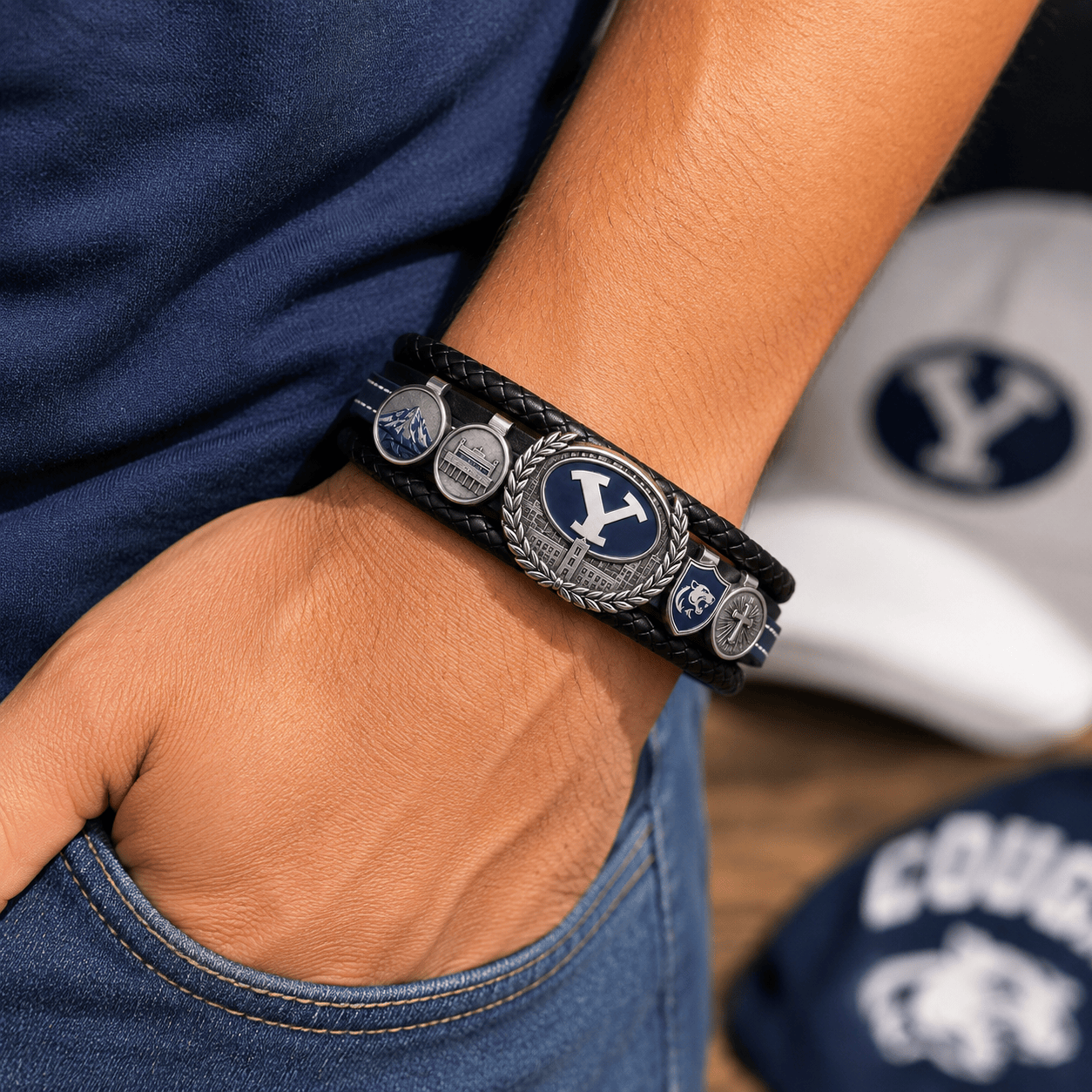 BYU Braided Bracelet Set NVH