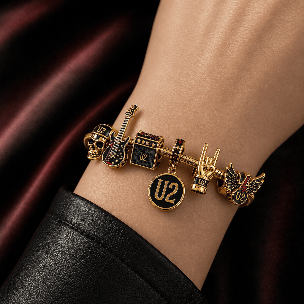 U2B Gold Charm Bracelet Set PTT